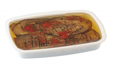 Melanzane grigliate in vaschetta